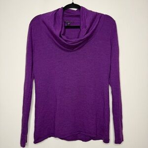 EILEEN FISHER 100% Merino Wool Lagenlook Cowlneck Longsleeve Cozy Sweater